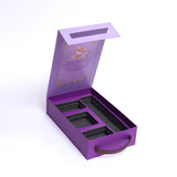 Purple Plum Baby Shower Magnetic Closure Box with Handle