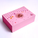 Pretty Pink Baby Shower Magnetic Closure Box with Handle