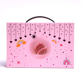 Pretty Pink Baby Shower Magnetic Closure Box with Handle