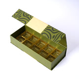 Olive Green Emerald Chocolate & Sweets Magnetic Closure Rigid Box